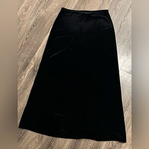 Hanky Panky Black Velvet A-Line Skirt